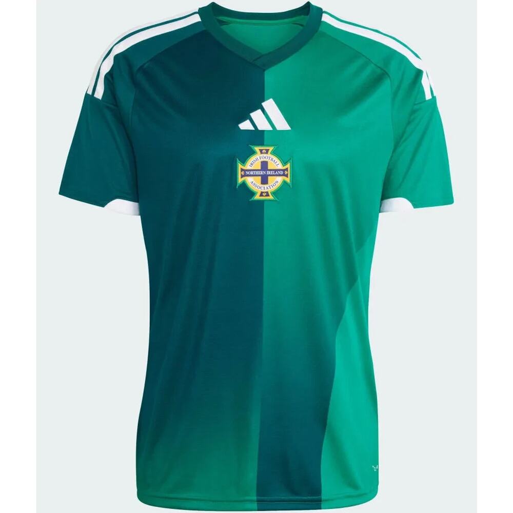 NWT adidas Northern Ireland 2026 Authentic Home Jersey Men L Green Soccer Slim - Picture 5 of 15